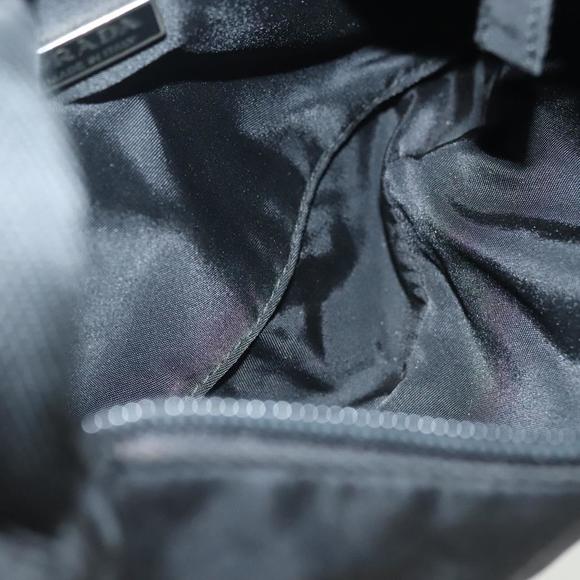 PRADA Hand Bag Nylon Black Silver Auth 138533 - Picture 11 of 16